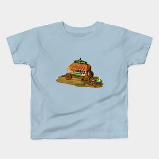 Magical Dr. Pump-King Caravan: Autumn Charm and Unique Flavors Kids T-Shirt